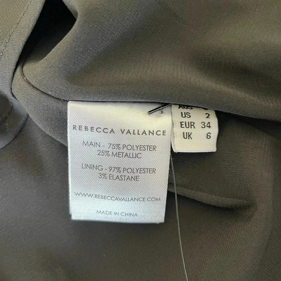 Rebecca Vallance Jagger wrap mini dress in Navy Metallic - Picture 7 of 10